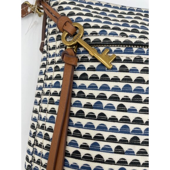 Fossil Vintage Crossbody Bag With Adjustable Strap & Key Charm - Picture 3 of 6
